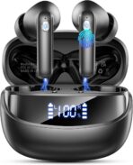 Wireless Earbuds, Bluetooth 5.4 Ear Buds, LED Power Display, 6D Bass Stereo